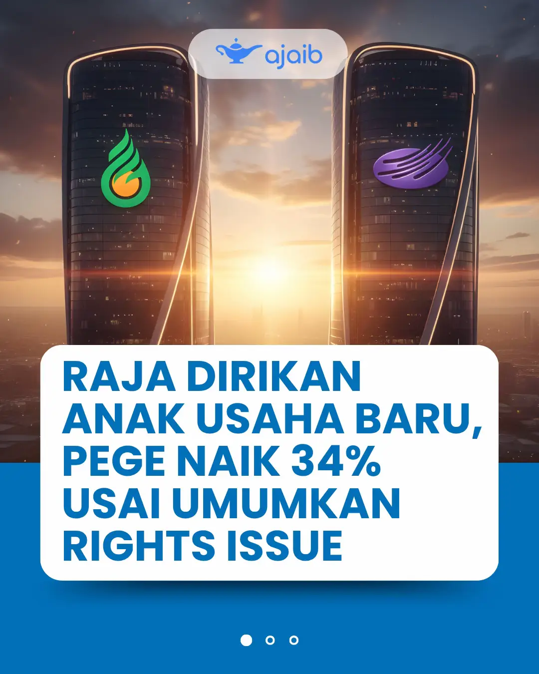 Satu ekspansi, satu rights issue — dua-duanya bikin market ramai ngomongin. Kalau pantau emiten grup ini, minggu ini banyak poin penting yang muncul. 👀 Klik link di bawah kiri buat klaim bonus Rp20ribu dengan daftar Ajaib pakai kode SEMUABISA ✅ #AjaibNewsroom #BeritaSaham #UpdateEmiten #RAJA #PEGE