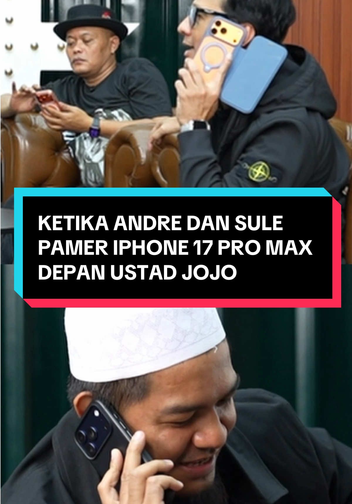 Iphone siapa yang paling bagus?😂🫵🏻 .  Tonton full videonya di Youtube Taulany TV sekarang! #taulanytv #andretaulany #sule #ustadjojo 