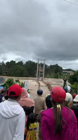 Do mưa lớn, đập thuỷ điện xả lũ với lưu lượng rất lớn, cây cầu treo bao năm gắn bó với nhân dân hai thôn Phú An, Thiện Chí và nhiều người quanh vùng do không chịu nổi sức chảy của nước, đã ngã đổ và bị nước cuốn đi! Thật đáng tiếc!