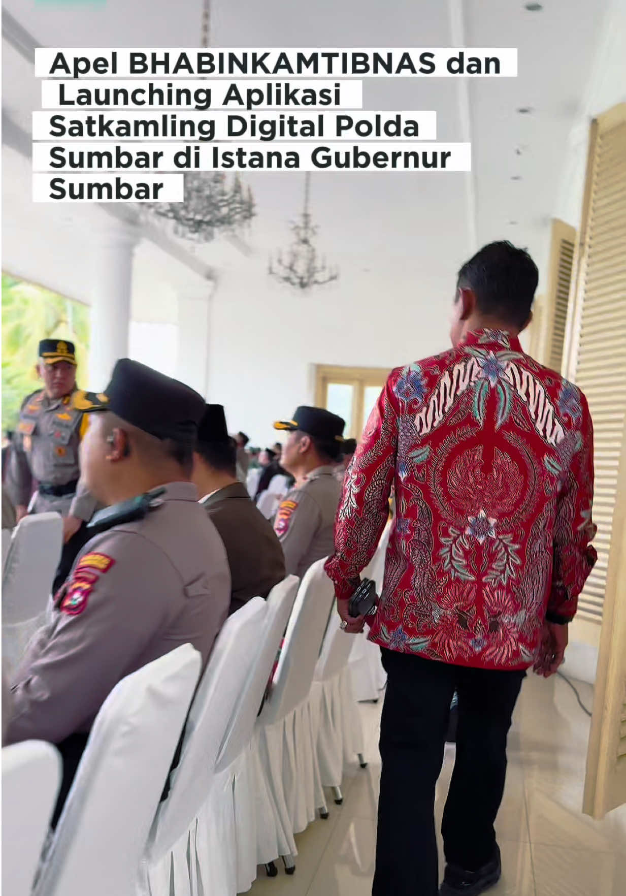 Apel Pagi BHABINKAMTIBNAS dan Launching Aplikasi Satkamling Digital Polda Sumbar di Istana Gubernur Sumatera Barat🔥🔥@Nia JFP #BupatiSolok #jonpandu #jfp #poldasumbar #KabupatenSolok 