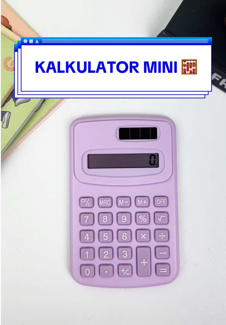 Kalkulator kecil ini super praktis! Mudah digunakan sampai 8 digit dan ringkas untuk dibawa kemana-mana 🤩 #kalkulatordagang #kalkulatormini #kalkulatormurah #kalkulatortenagasurya #kalkulatorchallange 