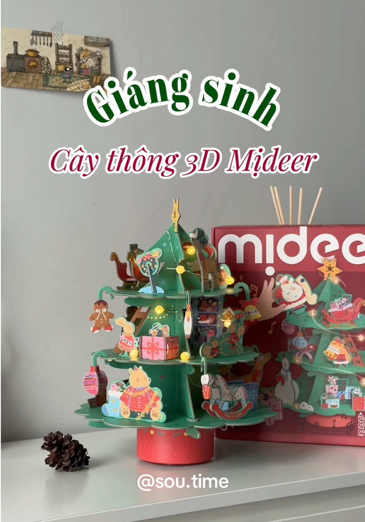 Gợi ý set tự trang trí cây thông Noel cho bé của Mịdeer 🎄✨ #review #giangsinh #christmas #mideer 