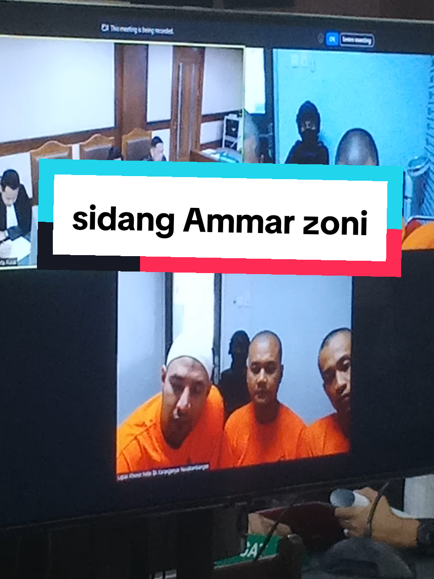 sidang Ammar Zoni sedang berlangsung
