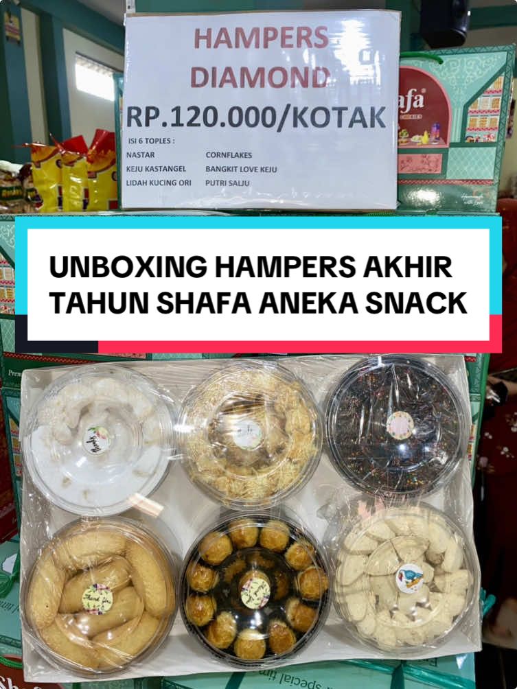 UNBOXING HAMPERS AKHIR TAHUN SHAFA ANEKA SNACK MEDAN 🫰🏻🥰 #fyp #jajananmedan #makananmedan #snackmedan #shafaanekasnack 