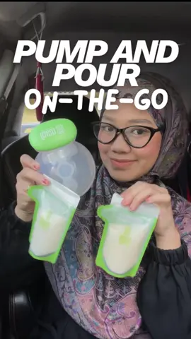 Pov : Pump & Pour on-the-go 🍼🚗 with  @Mom Uung Official  💚 #pompaasi #breastpump #handsfreebreastpump #momuung #momuungbruneidarussalam 
