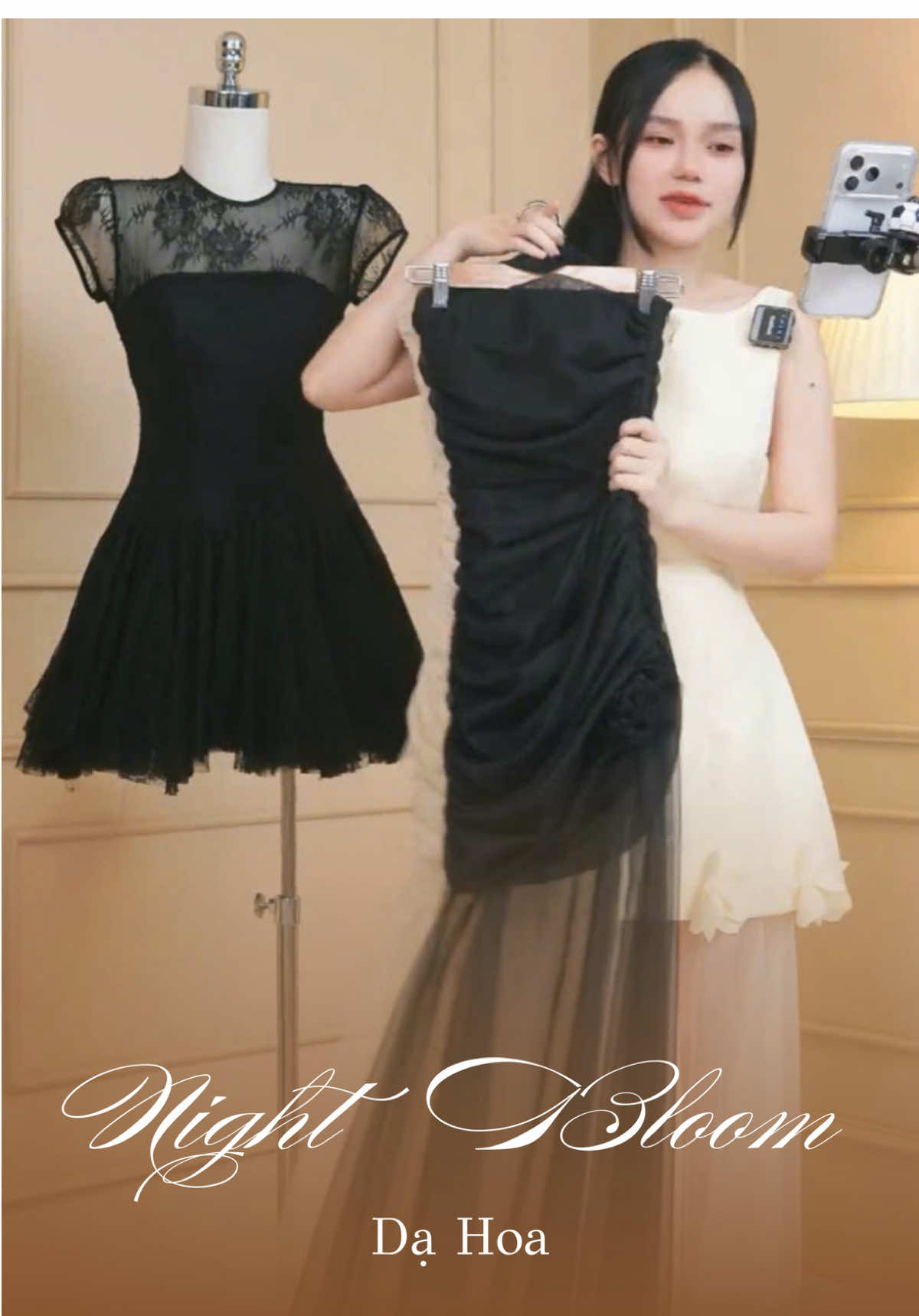 Quyến rũ nhưng vẫn sang, phù hợp mọi buổi tiệc tối. Chất voan lưới rủ mềm tạo hiệu ứng chân dài miên man. Phom dáng ôm vừa phải, hack dáng cực phẩm.#xh #fpy #thaingashop #vayxinh #xuhuong 