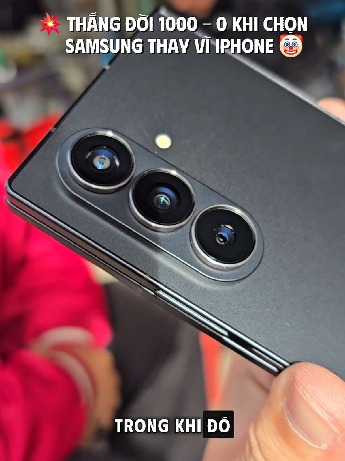 Thắng đời 1000 - 0 khi chọn samsung thay vì iphone #samsung #zfold7 