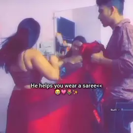 He helps you wear a saree<<😭💗🌷✨ . . . need some copylink 😫 . . . #foryou #foryoupage #bdtiktokofficial #unfeezmyaccount #queen_nadia🦋 