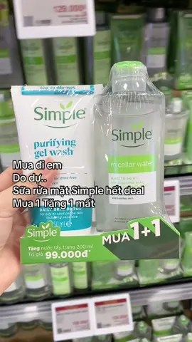 Sữa rửa mặt Simple dùng mê xỉu mí bà ơiii ✨🌸 #simple #suaruamat #suaruamattrimun #xuhuong #viral 