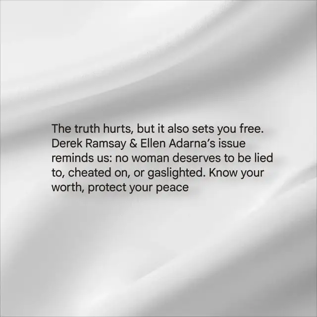 No woman should cry over someone who doesn’t respect, honor, or value her. Ellen Adarna speaking out about Derek Ramsay’s alleged cheating and manipulation shows that strength is in truth, honesty, and self-respect. #fyppppppppppppppppppppppp #TrendingPH #ellenadarna #selfrespect #respect 