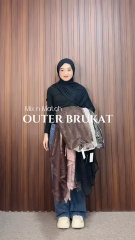 Mix n match pakai outer brukat super cantik🤍 #mixnmatch #outfitideas #outerbrukat #outerbrokat #fyppppppppppppppppppppppp @Qomeshop 
