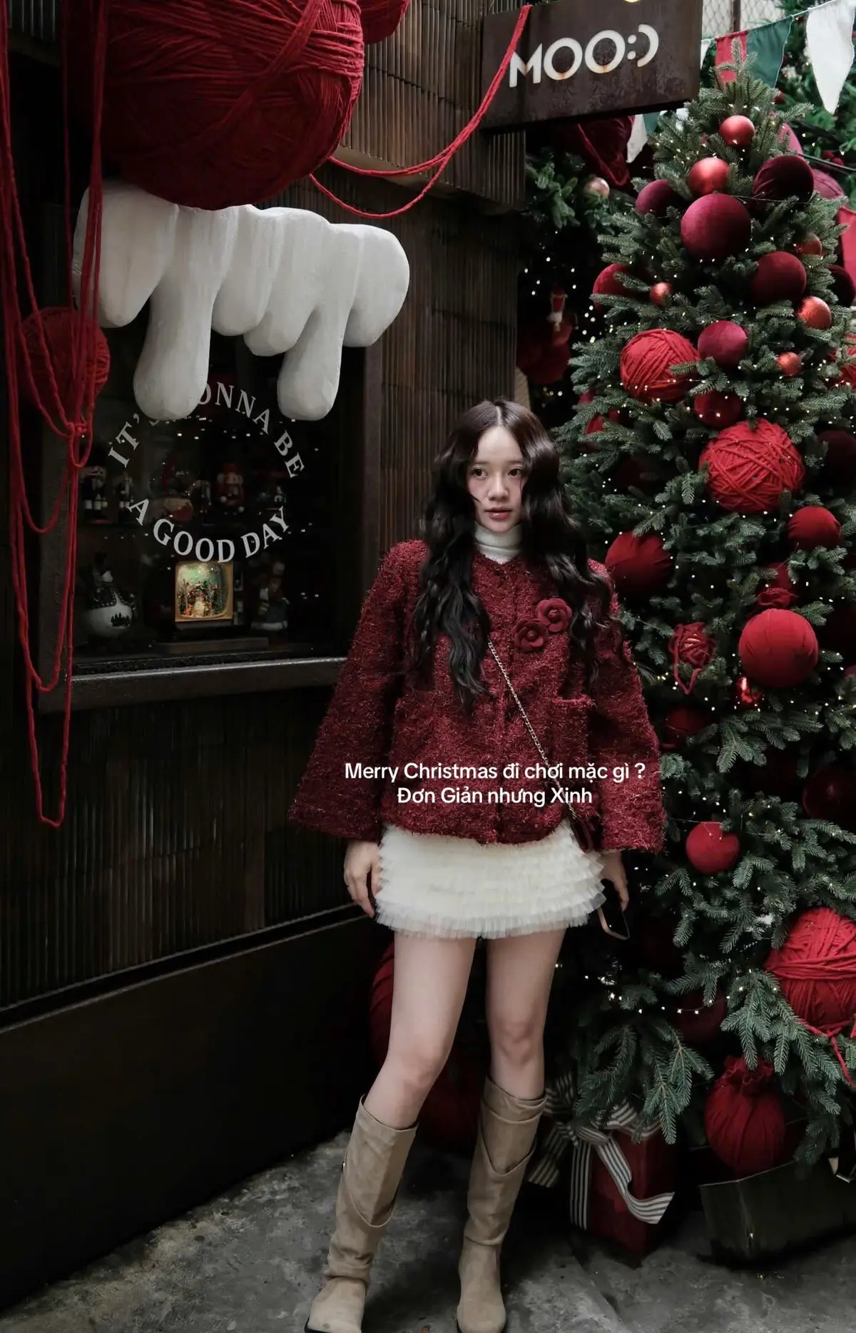 Giáng Sinh cùng mình nhem 🎄🤶 #huonggiangboutique #moingaymotoutfit #OOTD #outfitideas #xuhuongtiktok 