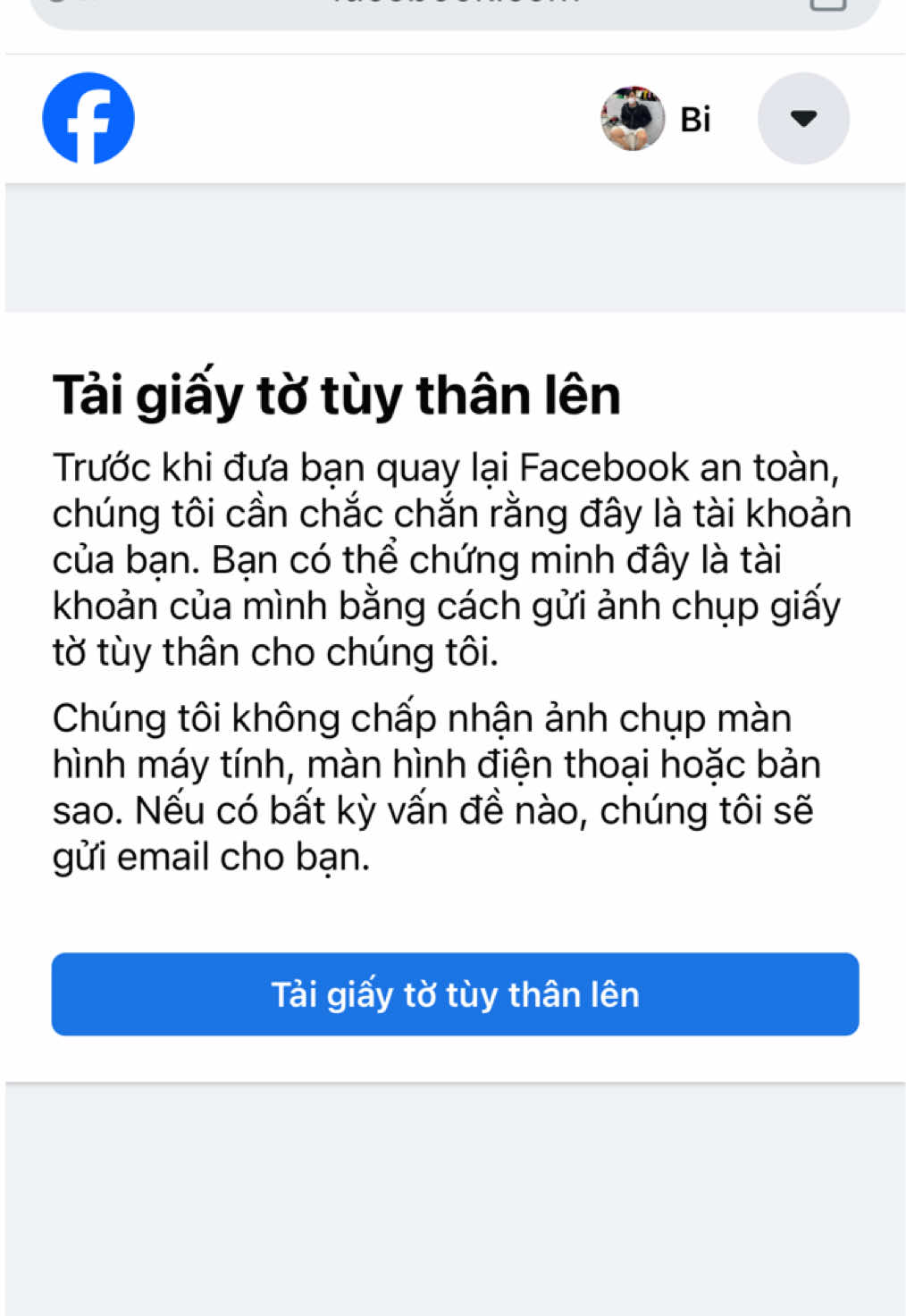 Mở khoá thành công facebook đình chỉ 180 ngày #mokhoafacebook #dinhchi180ngay #xacthuc2yeuto #ketsattimfakebook #dvfb_wuanke 