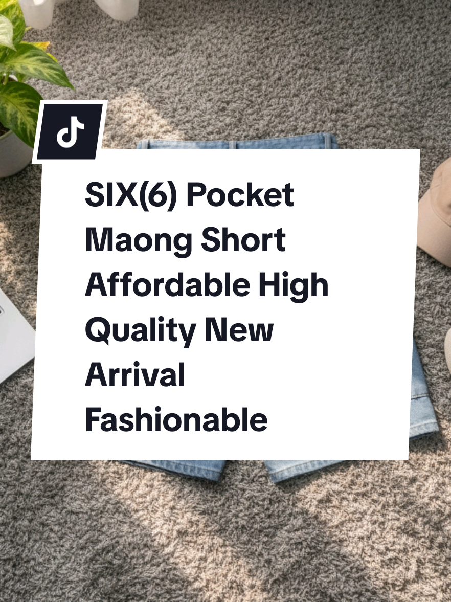 SIX(6) Pocket  Maong Short Affordable High Quality New Arrival Fashionable #maong #cargoshorts #cargo #shorts #jorts 