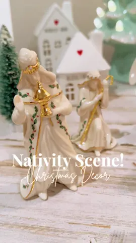 Besides my Christmas tree my nativity scene is my most favorite Christmas decoration.❤️ Post in the comments what your favorite Christmas decor is!🎄🎅🏼 #christmasdecor #nativityscene #christmas #homedecor #lenox 