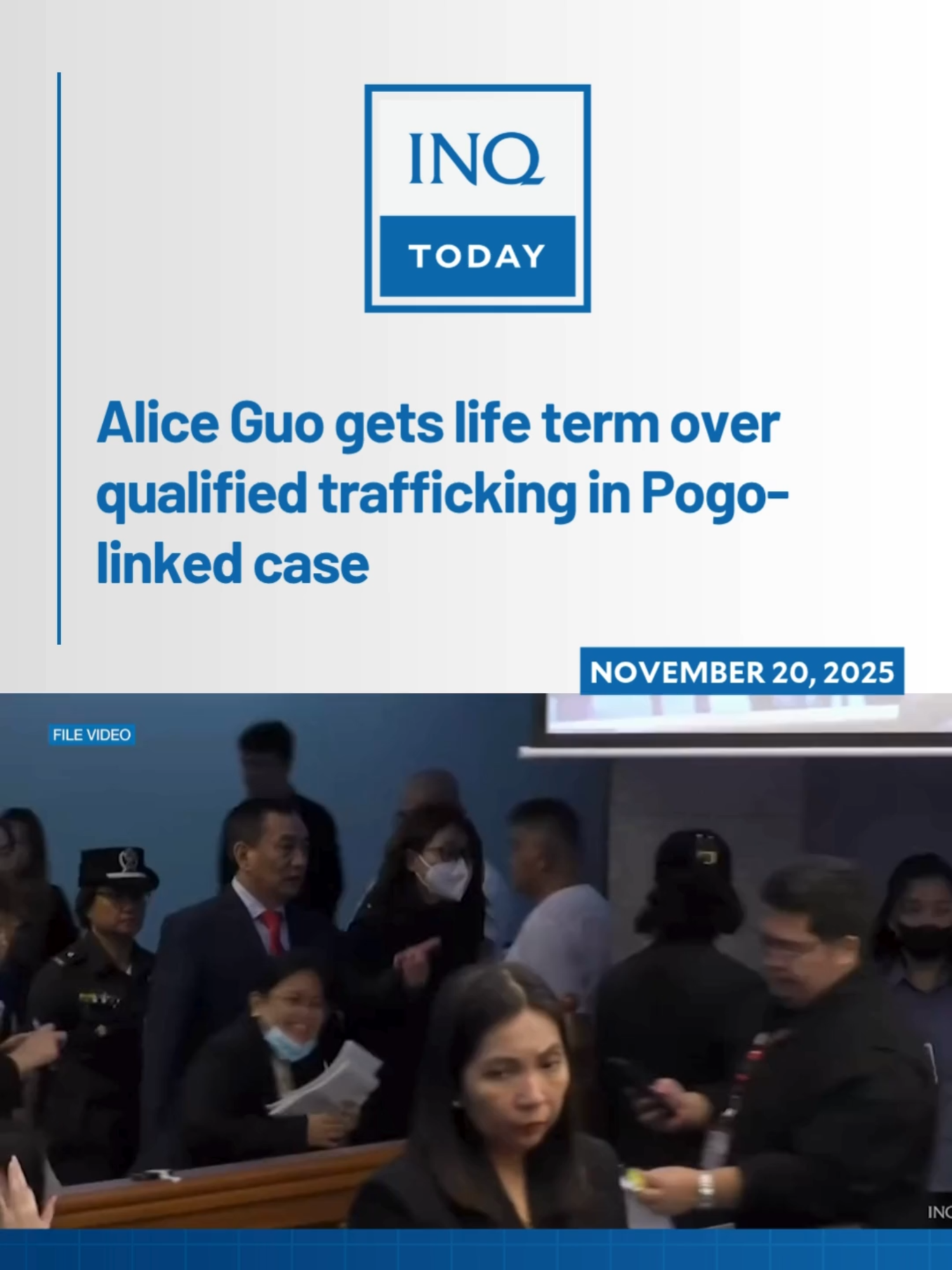 A Pasig court finds former Bamban Mayor Alice Guo guilty of qualified trafficking over the alleged criminal activities discovered in an illegal Pogo hub in her town. #SocialNews #NewsPH #inquirerdotnet #TikTokNews