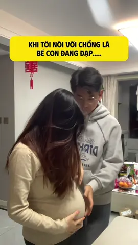 Khi tôi nói với chồng là bé con đang đạp mà con tôi nó lạ lắm 😄😄 #mangthai #mebau #ngucocbau #drmaya 