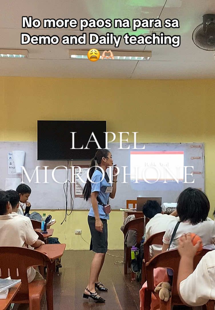 No more paos na sa demo ang daily teaching #teacherlapel #lapel #portablelapel #lapel 