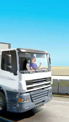 A driver was eating an apple while driving a truck and it got stuck in his throat.#shortstory 