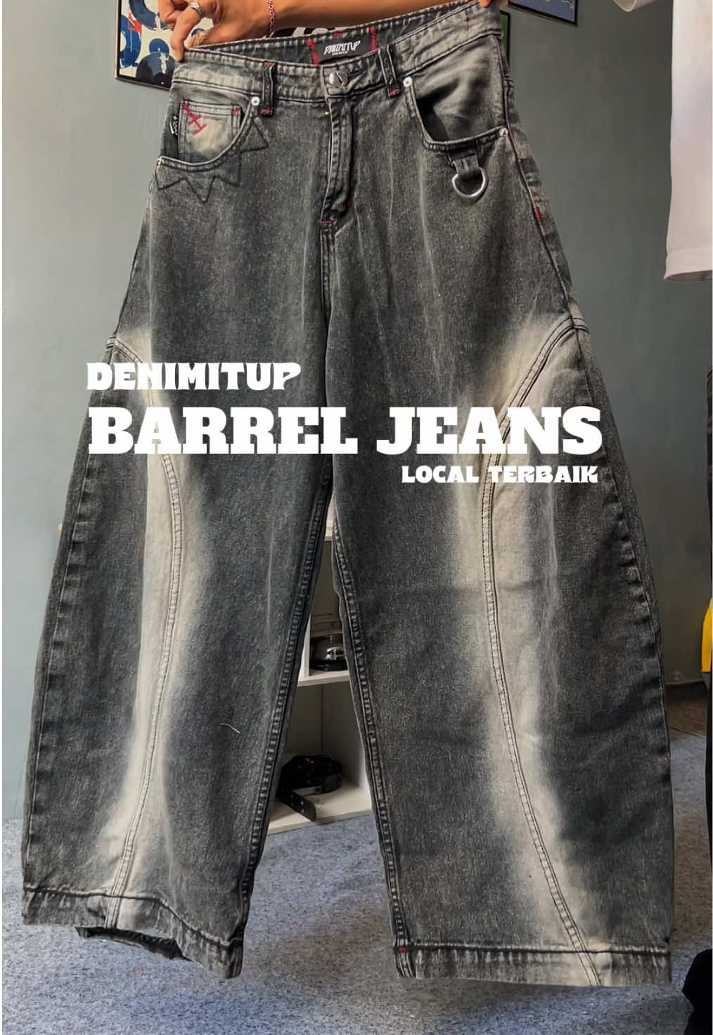 @DENIMITUP warna dan cuttingannya cakep bangett🤏  #fyp #TikTokFashion #outfitideas #barreljeans #denimitup 