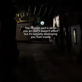 It hurts the most when you pretend you’re fine, but your heart knows the truth.❤️‍🩹 #it_okeyy 