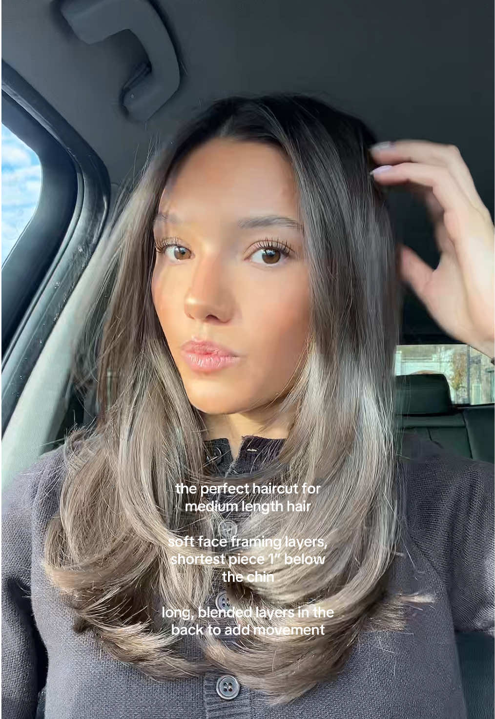 still not over this haircut #haircutinspo #faceframinglayers #mediumlengthhair #layeredhaircut #hairtok
