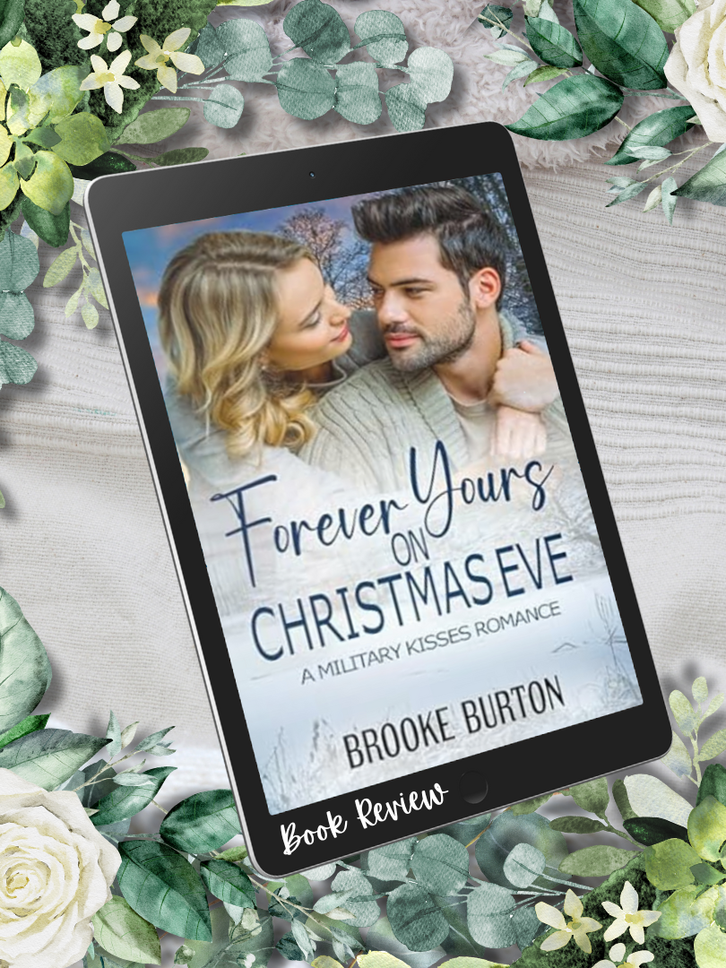 My review of Forever Yours on Christmas Eve by @brookeburtonauthor  ⭐️⭐️⭐️️⭐️/ ️🌶️ Brooke Burton is an author that can put a whole lot of story into a quick, swoony, romantic book. I never feel as though her stories are forced or missing vital information. Every story is full of heart, passion, and romance that hits just right. Her latest release, Forever Yours on Christmas Eve, is a short novella that brings two hearts together Christmas after Christmas. What starts out as a chance meeting turns into something deeper than either ever thought it would be. Kelsey finds out her fiance is cheating on her right in the middle of trying on her wedding dress. She is heartbroken and goes to find solace at a local bar. Still in her wedding dress she meets Sev, who is set to deploy in a few days. As the night continues, they talk nonstop and before they know it, the night is over and it is the next day. They make a pact to meet every year on Christmas Eve. As Christmas Eves come and go, they deepen their connection through emails, Facetime, and calls to each other. Both are afraid to be hurt again, but will that hurt really hold them back from diving in and giving them a chance? Brooke fills this short story with so much emotion that the layers just keep peeling back as these two get to know each other. I adored watching them learn to trust each other and even though there is an instant attraction, they really do take the time to cultivate their relationship. A friendship that grows into a deeper love than either ever thought possible is worth taking the risk for. Both Kelsey and Sev were wonderful characters to watch grow. A wonderful story that I am so happy I took the time to read. As always, review any author notes before reading. What to Expect: 🪖Jilted Bride-to-Be ❄️Small Town Romance 🪖Afraid to Commit ❄️Insta Love 🪖Christmas Romance ❄️Closed Door Romance 🪖Novella @happily.booked.pr #militarysweetkisses #christmasromance #militarymmc #foreveryours