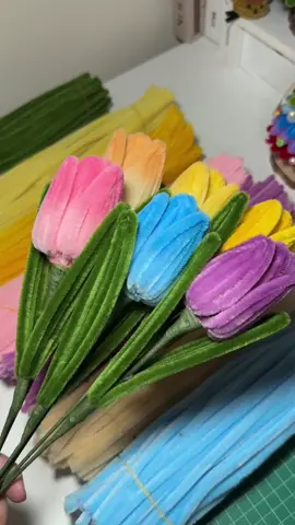 #ลวดกำมะหยี่ #diyลวดกํามะหยี่ #ลวดกํามะหยี่ขนฟู #ทิวลิปลวดกํามะหยี่ 