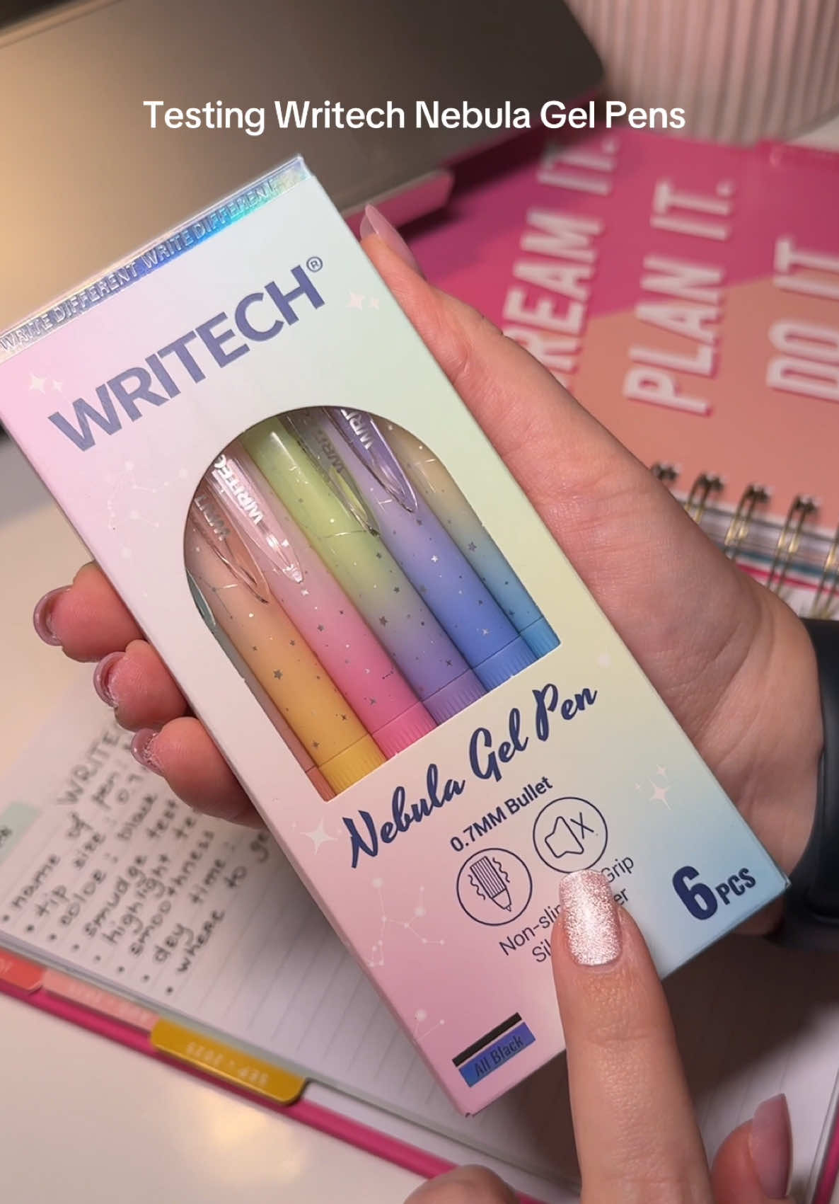 Testing WRITECH Nebula gel pens | Honest review 🖊️ #writech #gelpens #pens #tiktokshopblackfriday #tiktokshopcybermonday 