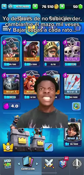 Ya basta solo quiero subir de arena..🥀 #fyp #clashroyale #meme #memecut #viral 