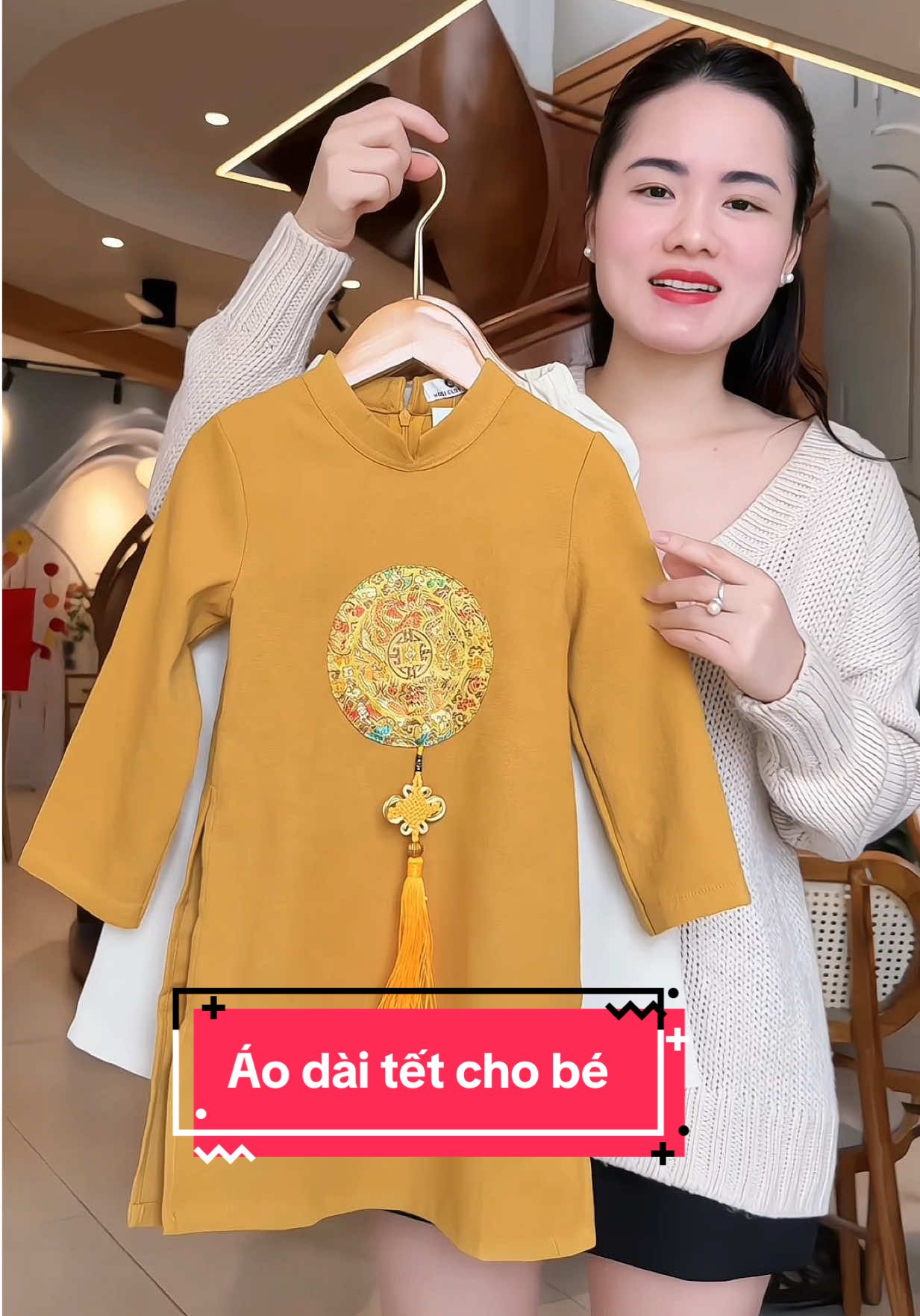 Áo dài tết cho bé yêu#duongnhim #quanaotrecon #aodaitetbetrai 