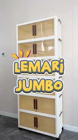 Beneran bantu banget biar rumah nggak berantakan lagi 😭✨ Praktis, estetik, dan muat banyak #lemarisusun #rakserbaguna 
