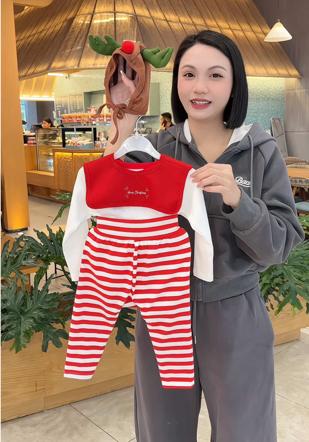 [TẶNG MŨ] Set Body Suit Noel dày dặn mềm mại cho bé #megiangcogu #quanaotreem #bonoelchobe #bodysuitchobe #noel 