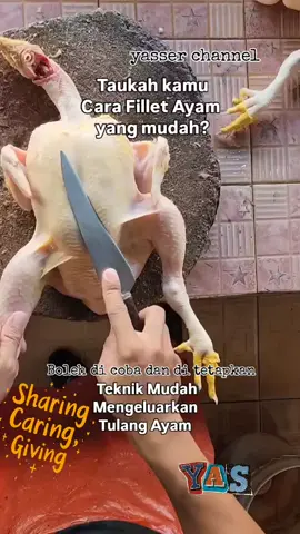 TRIK & TIPS Mengeluarkan tulang #Fillet daging ayam#daging ayam#tiktokviral #fypシ゚ 