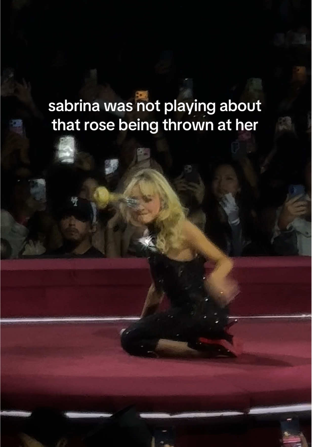 don’t throw things at my girl @Sabrina Carpenter no matter what the item was it’s about respecting her boundaries pls #shortnsweet #sabrinacarpenter #shortnsweettour #concert #fypシ゚viral 