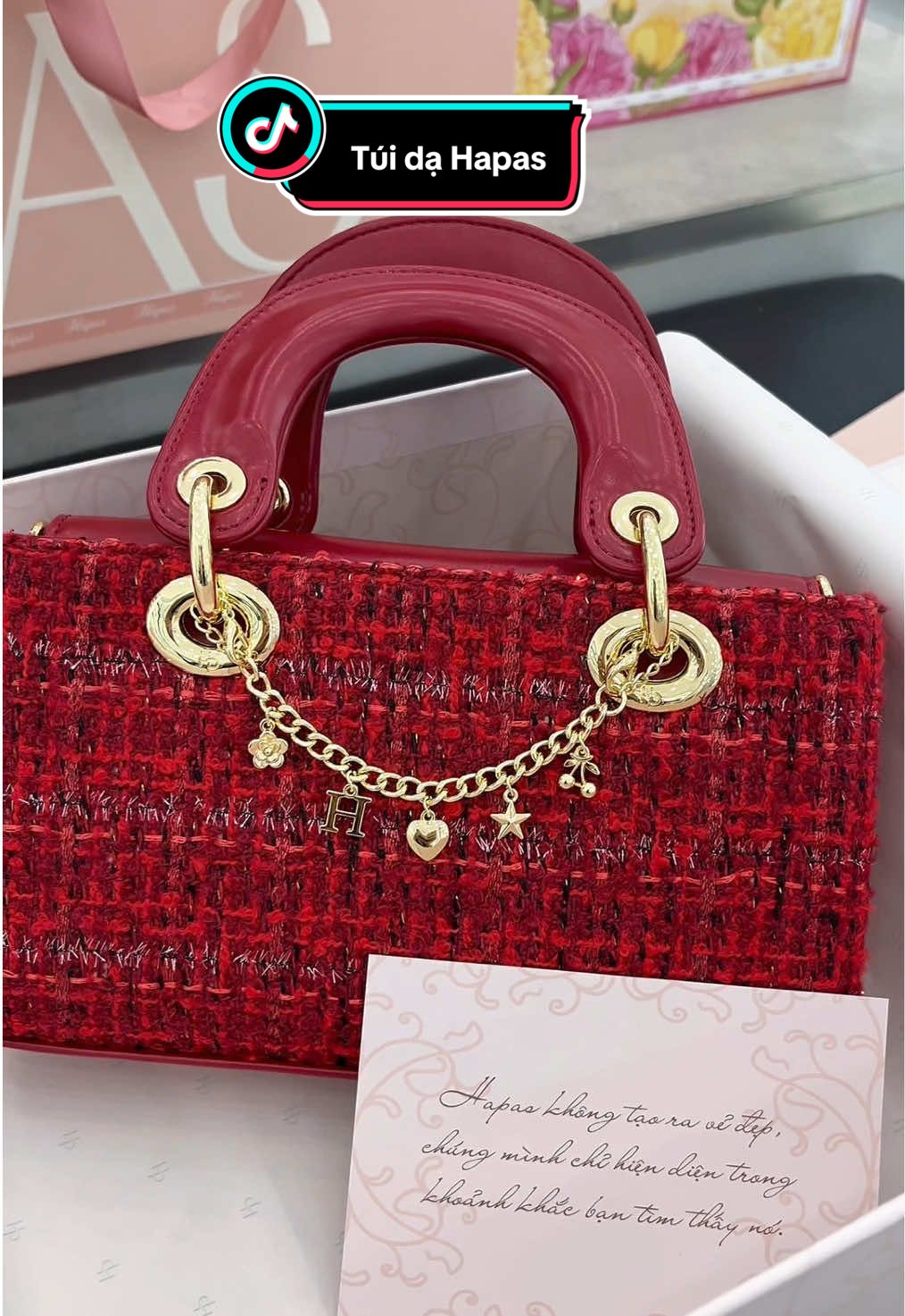 Nàng nào thích outfit tinh tế nhưng không cầu kỳ, hợp mẫu này lắm💃👜 #hapas #tuihapas #dạtweed #tuixachnu #tiktokviral 