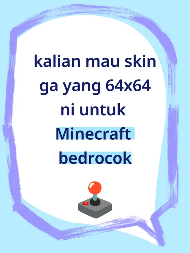 kalian mau skin ga yang 64x64 ni untuk Minecraft bedrocok 