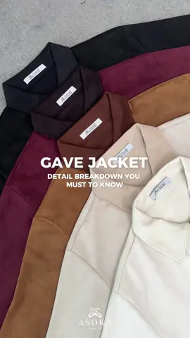 Gave Jacket is that one piece everyone ends up loving. Warning: warnanya cepet banget abis🤎🙌🏻   Grab yours now before it disappears ✨ #RacunTiktok #inspooutfit #inspodaily #fashioninspodaily #inHERrhythm 