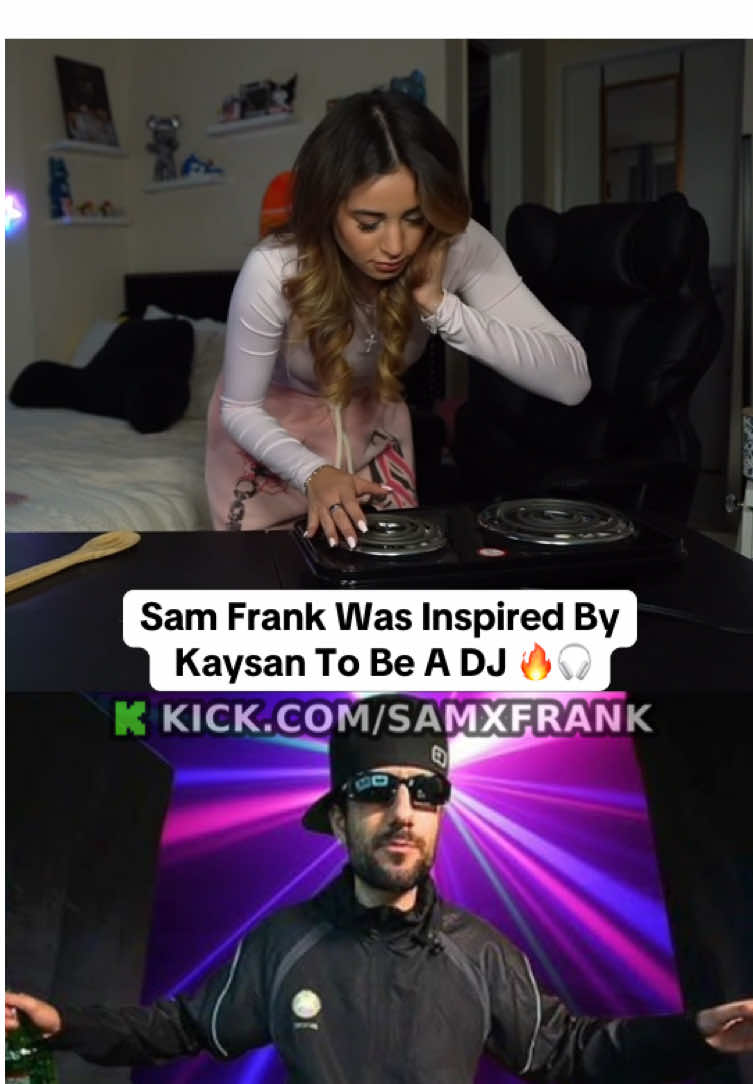 Sam Frank Was Inspired By  Kaysan To Be A DJ 🔥🎧 #samfrank #kaysan #faze #fyp 