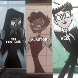 All three at the same time!!~ #sirpentious #alastor #vox #hazbinhoteledit #vspedit 