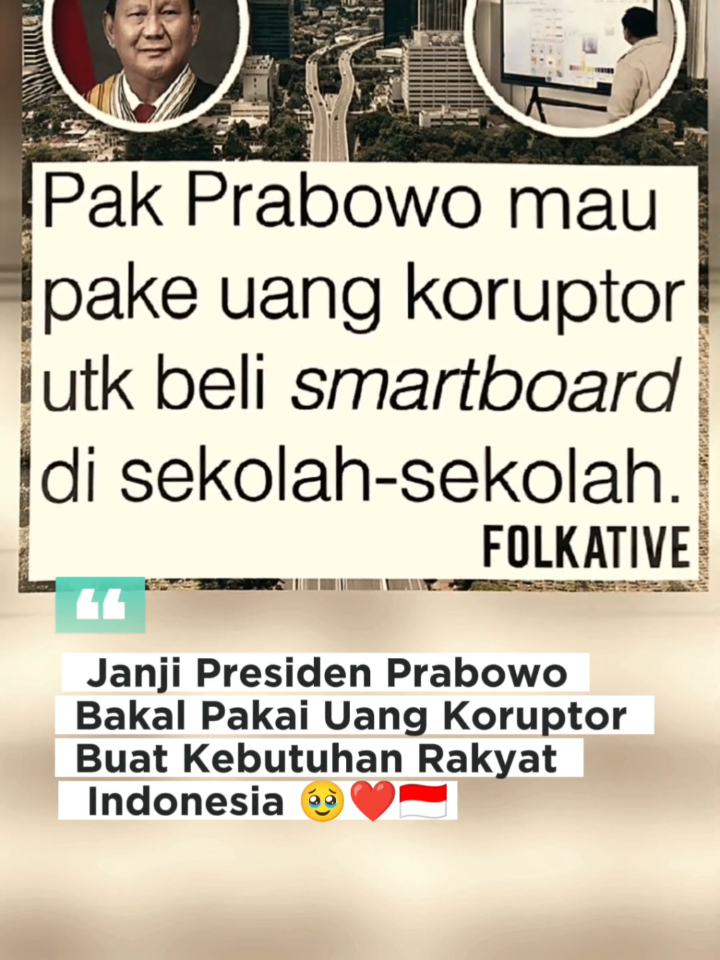 Mana nih yang sekolahnya udah punya Smartboard?? Beginilah rasanya punya presiden rasa bapak sendiri, pak Prabowokuuu 🥹💗🇮🇩 #prabowosubianto #presidenprabowo #smartboard #presidenkhatulistiwa #viralditiktok 