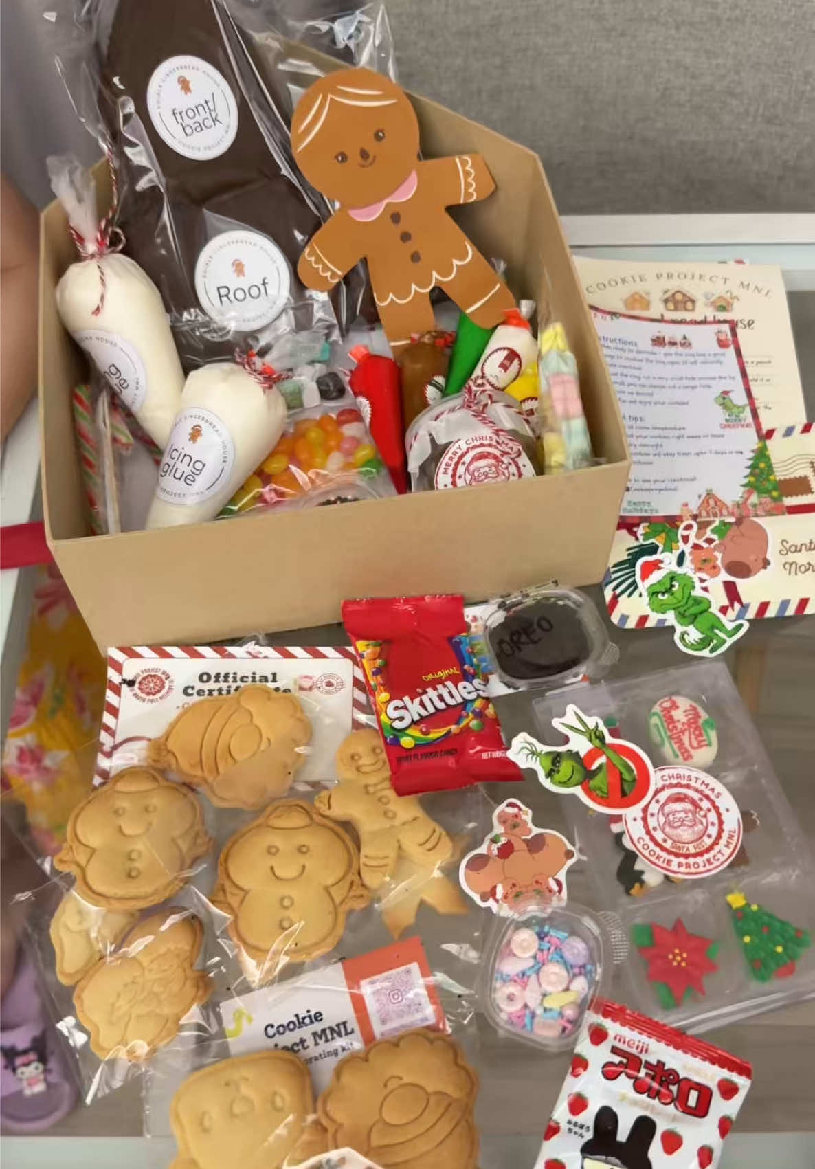 DIY gingerbread house kit from @Cookie Project MNL 🎀 #diygingerbreadhouse #gingerbread #gingerbreadhouse #DIY #mybestmommylife 