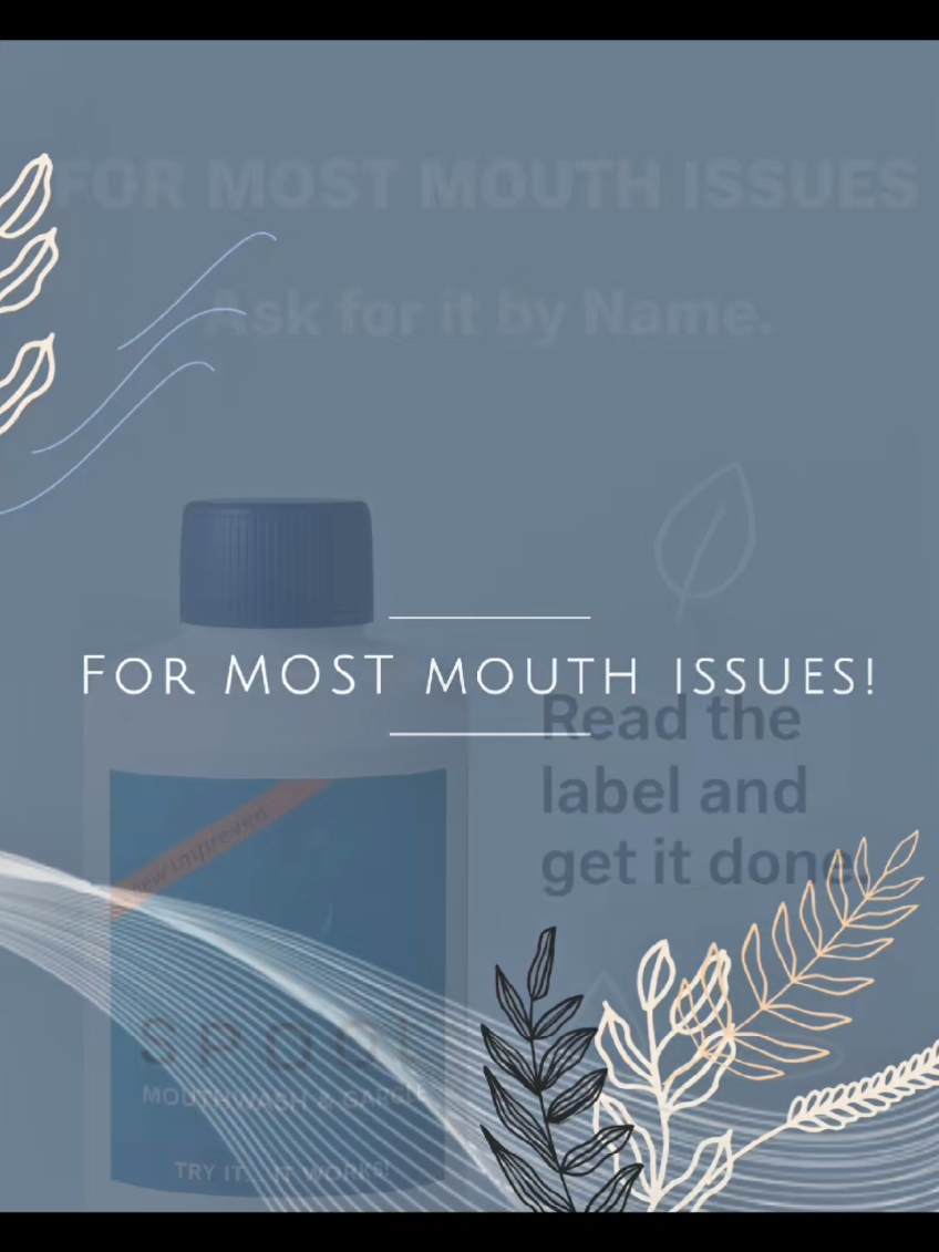 SPOOL- For most mouth issues. Just ask for it by name. www.behealthhappy.co.za #AfricanWellness #HealthyLiving #healthymouth 