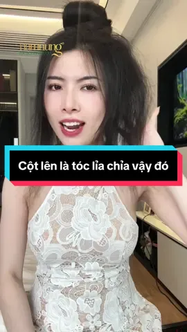 Cột lên là tóc lỉa chỉa vậy đó #xuhuong #namnung #daugoithaoduoc #daugoinamnung #daugoigiamrung 