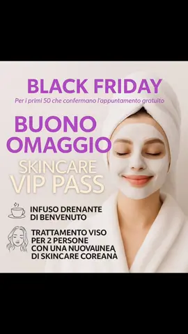 Trattamento Viso GRATUITO per 2 persone – Milano Per il lancio della nuova linea di skincare coreana, offriamo un VIP Pass omaggio che include: • infuso drenante di benvenuto • trattamento viso completo per te e una persona a tua scelta. Regaliamo questo trattamento perché vogliamo far provare in anteprima la qualità della nuova linea: niente obblighi, niente acquisti richiesti — solo un’esperienza dedicata alla cura della pelle. Disponibilità limitata. Prenotazioni aperte fino a esaurimento posti. #skincaregoals #pelleradiosa #routineviso #prodottiskincare #selfcaretime 
