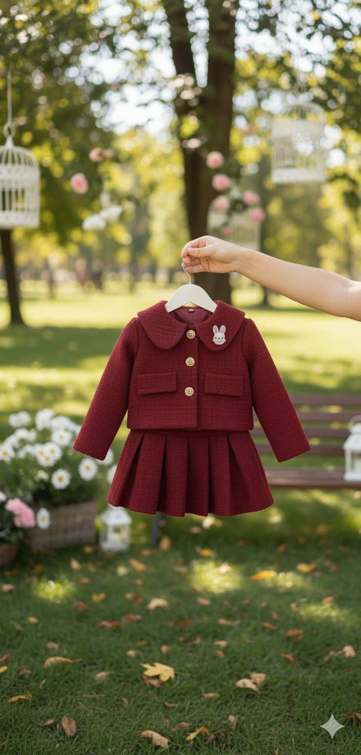 Sét dạ tus mền cúc đen cổ cách điệu kèm chân váy #dochobeyeu👧🏻 #giangsinh #setgiangsinh #domacgiangsinh #domactet 