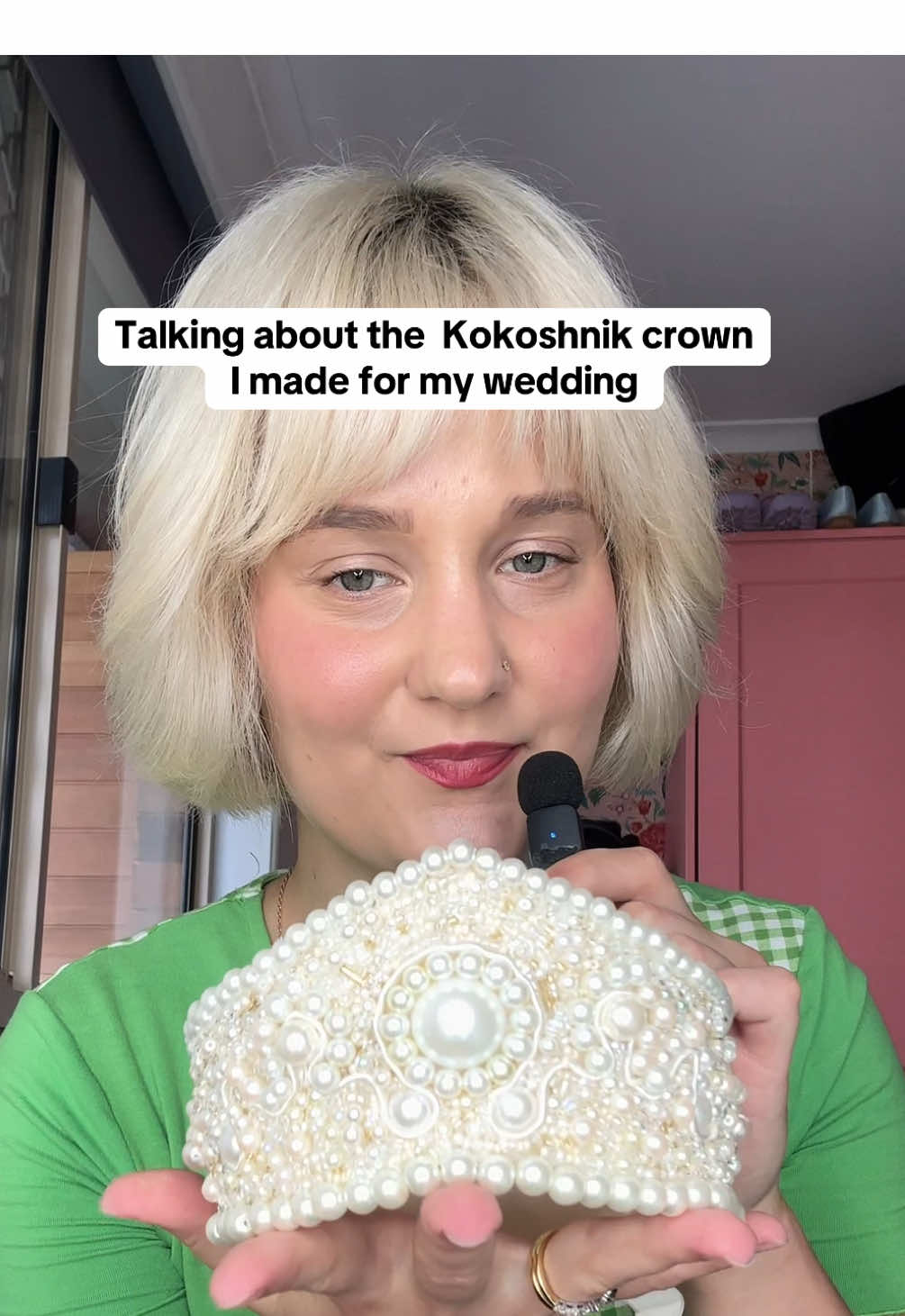 What would you pay for a Kokoshnik crown like this?  #kokoshnik #crown #wedding #diybride #weddingtiktok 