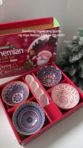 Replying to @Jeca⋆. 𐙚 ˚ Christmas gift idea: Bohemian Ceramic Bowl Gift Set 4 Bowl 4 Spoon set🎄❤️✨ #christmasgift #ceramicbowl #ceramicbowlset #giftideas #christmasgiftidea 