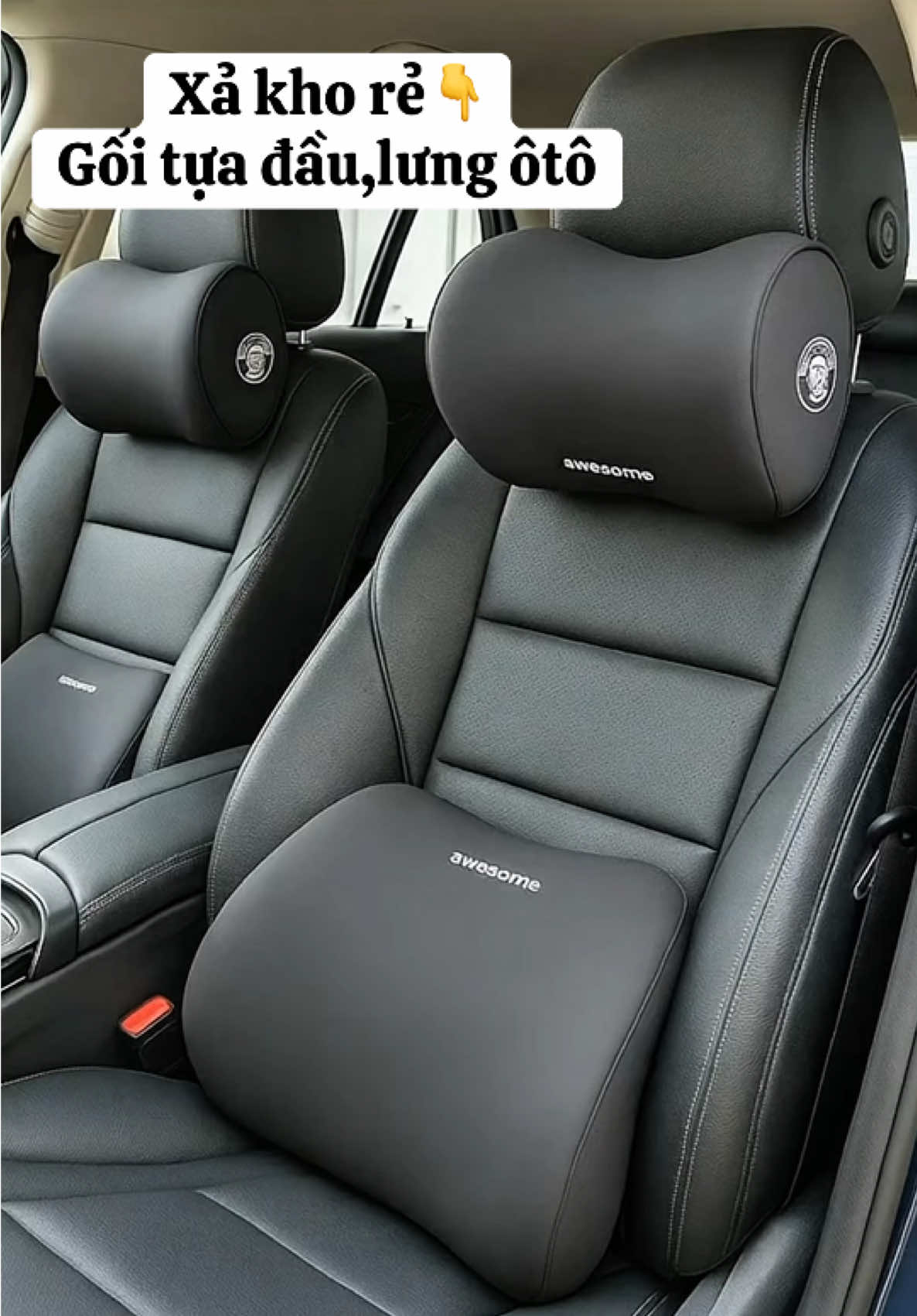 Gối tựa đầu và lưng ôtô chất liệu cao su non mang lại cho bạn chuyến đi thoải mái tránh đau mỏi cổ vai gáy#goituadauoto #goitualungoto #viral #xuhuong #thinhhanh 
