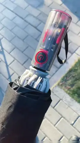 Transparent mechanical automatic umbrella with sun protection uv  #umbrella  #automaticumbrella  #payong 